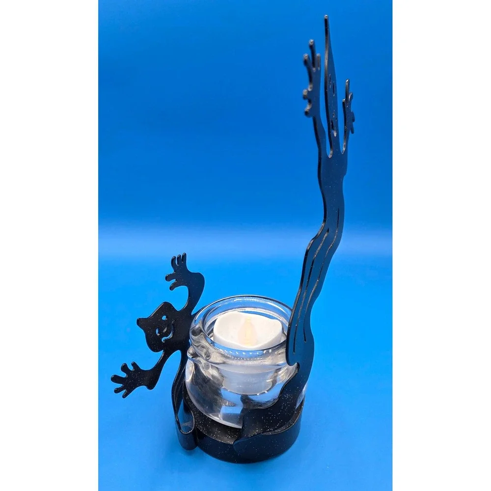 PartyLite Shadowdancers Ghost Votive & Tealight Candle Holder P7346 Retired